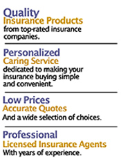 We Are the Experts in this business,  With the Insurance Products and Services that are unequaled elsewhere !!!